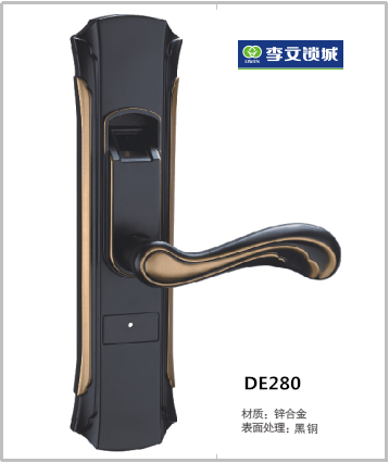 安泰萊室內(nèi)門(mén)指紋鎖 DE280 黑銅 安泰萊室內(nèi)門(mén)指紋鎖 DE280 黑銅